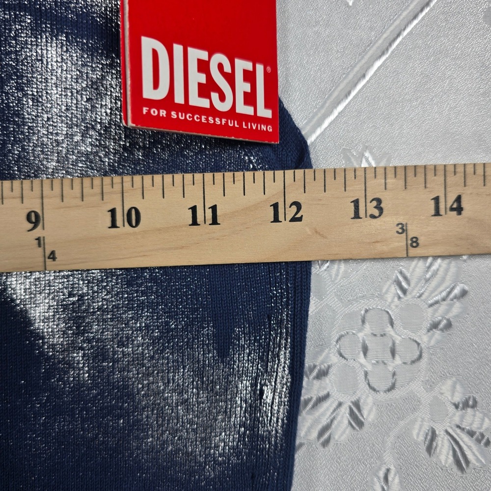 DIESEL M-IDONY ABITO Knitted Dress Blue Multi Woman Small Sleeveless Metallic - Picture 5 of 11